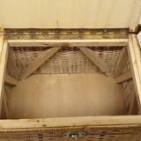 Wicker fishing stool, fisherman's seat chest