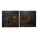 2 Asian paintings in painted wood