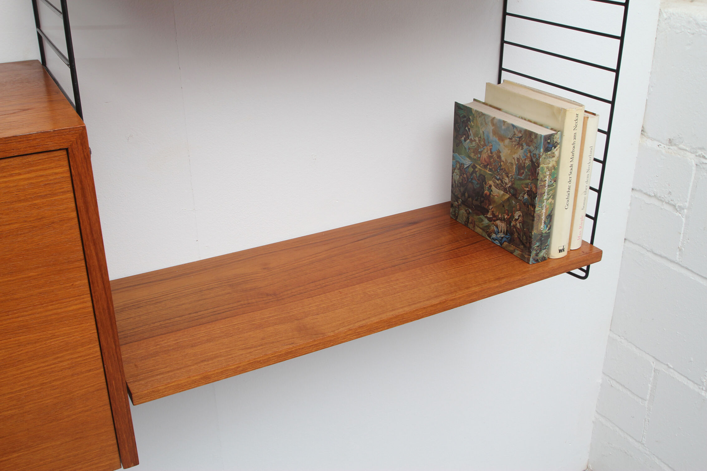 1960s wall unit teak Nisse Strinning, with secretary