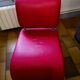 red designer armchair