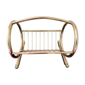 Porte revue année 80 en métal doré