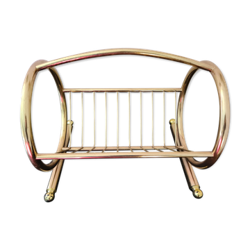 Porte revue année 80 en métal doré