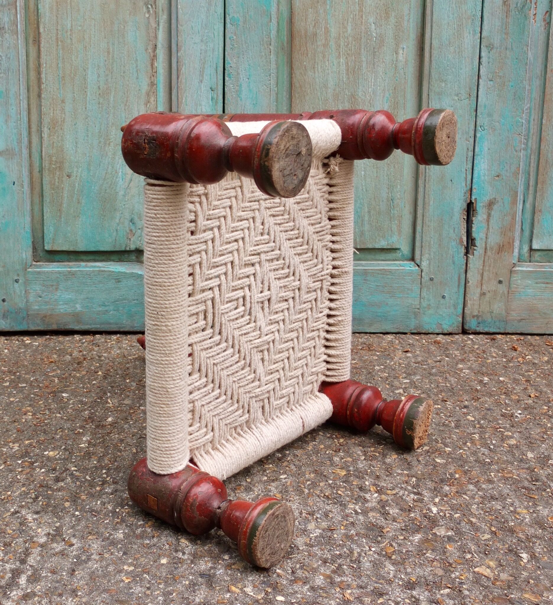 Traditional Antique Indian Low Chair