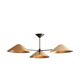 1950s Mid Century Brass Simms 3-Light Sputnik Chandelier – Curved Arm Linea