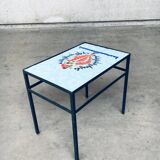 Vintage Mosaic Tile Side Table, Belgium, 1960s