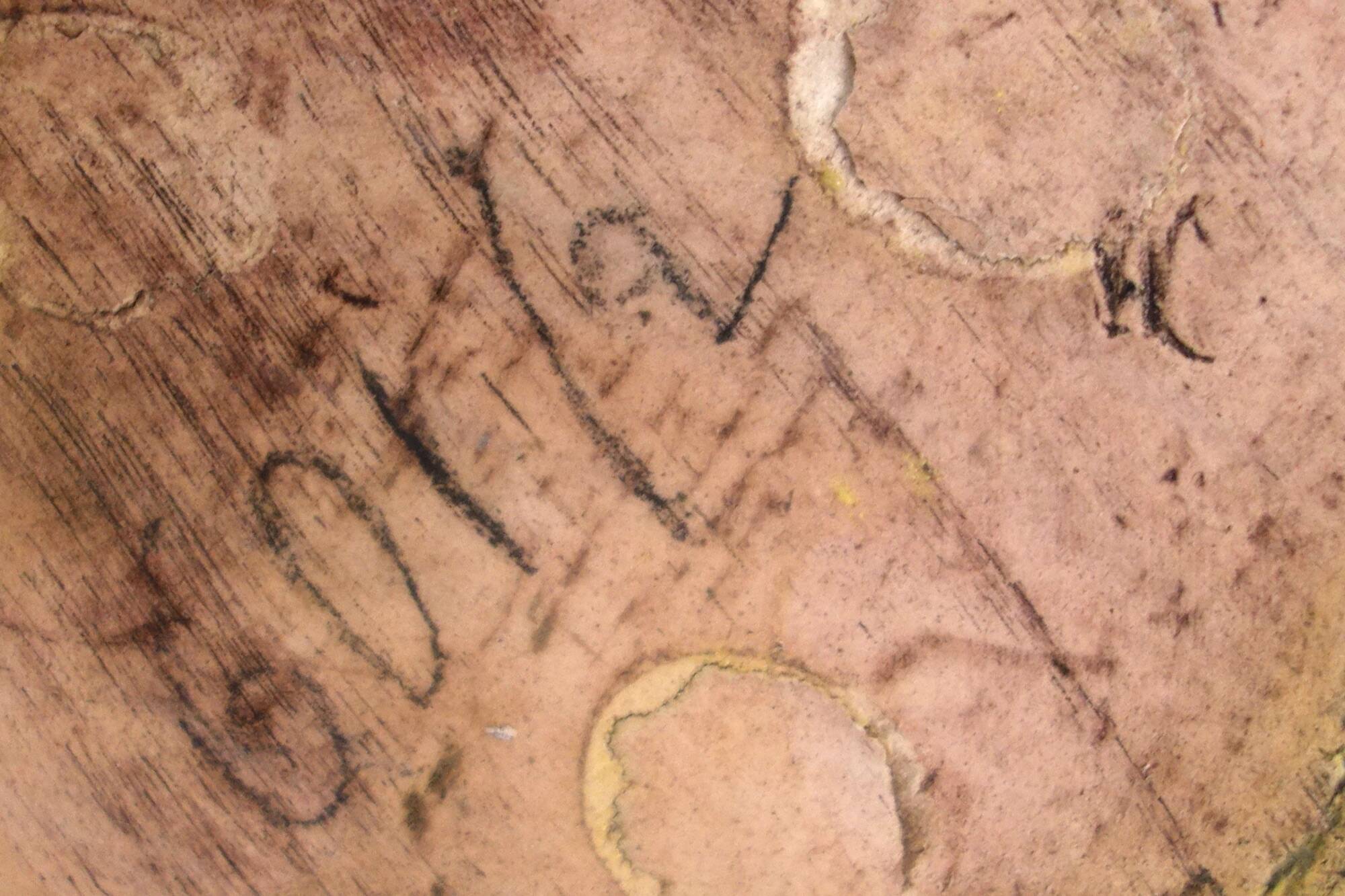 Two-tone Elchinger ceramic vase from the 1960s