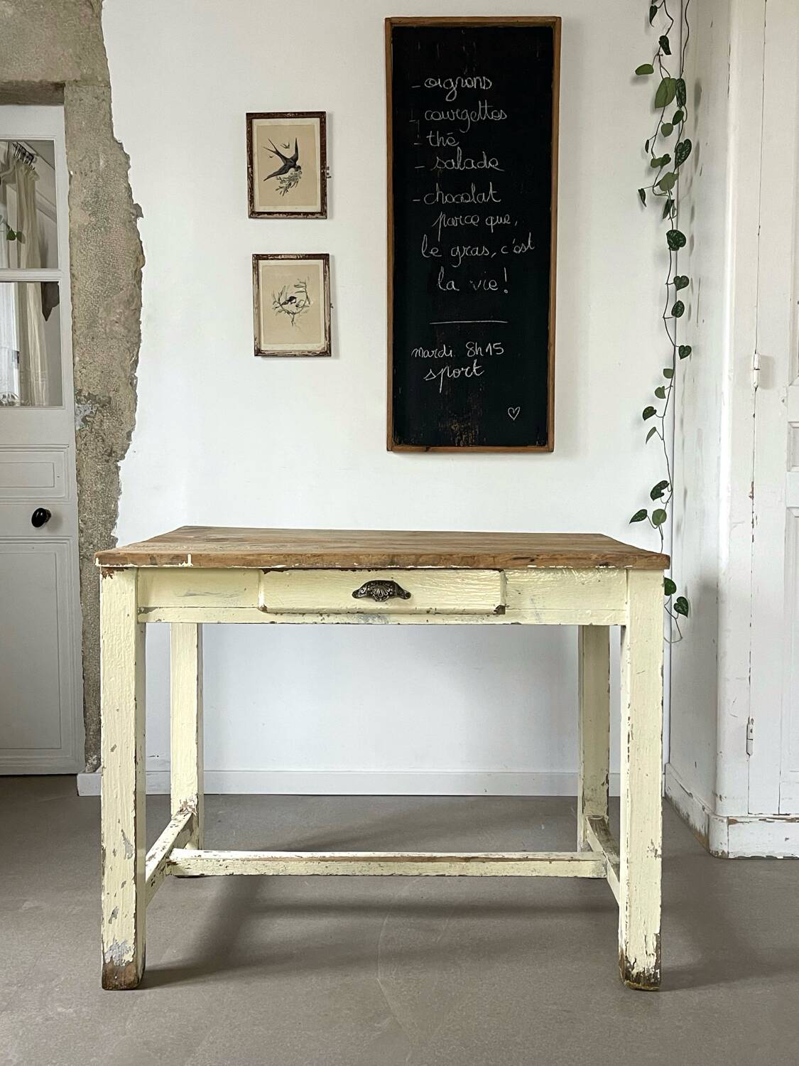 Beige table