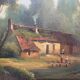 Tableau Barbizon "paysage animé" HST XIX° siècle pour restauration