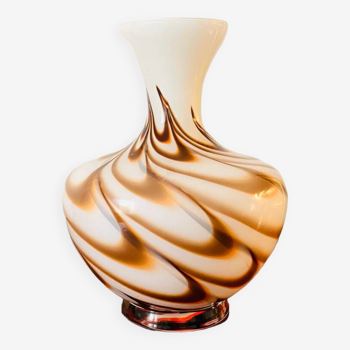 Vase en opaline de Florence par Carlo Moretti 1970