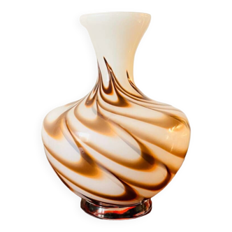Vase en opaline de Florence par Carlo Moretti 1970