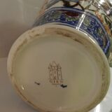Gien peony model amphora vase