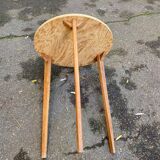 Scandinavian round wooden kitchen table 72cm