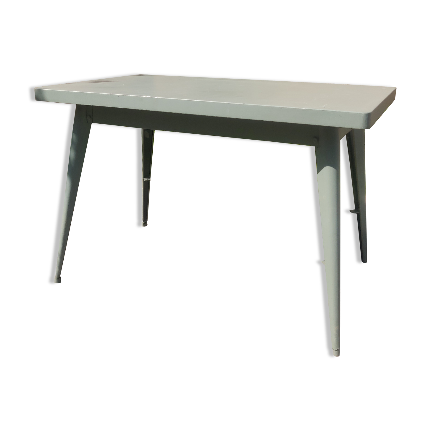 Old table Tolix T55 water green color 110x65