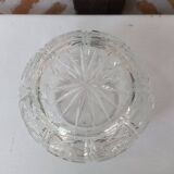 Chiseled glass ball vase