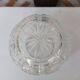 Chiseled glass ball vase
