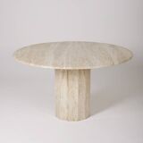 Travertine dining table