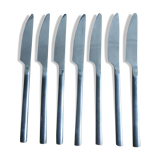 Service of 6 stainless steel and steel knives