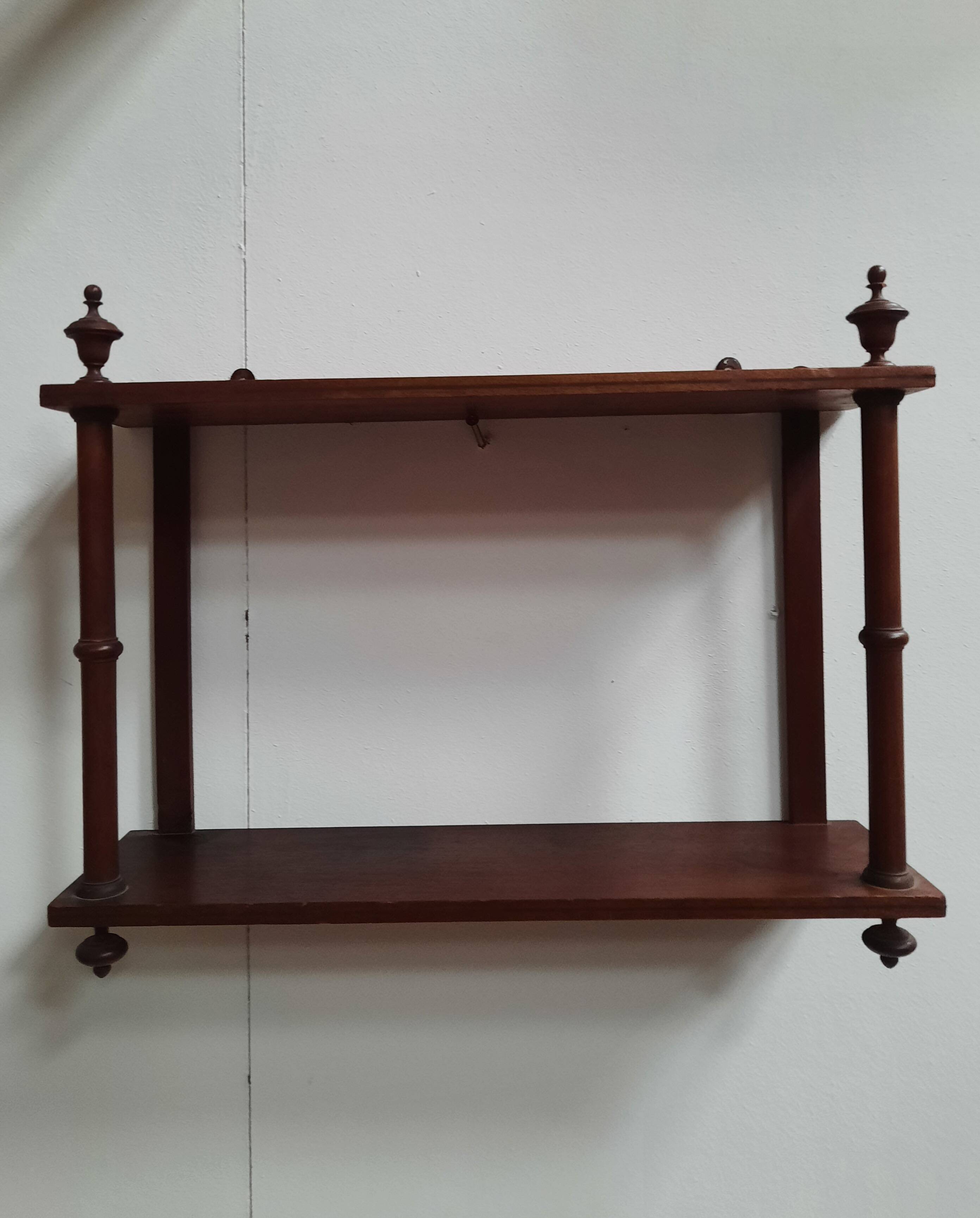 Mahogany wall shelf