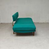 Sofa turquoise daybed, 1960