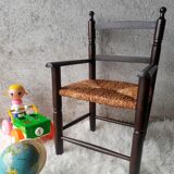 Antique armchair mulched vintage child