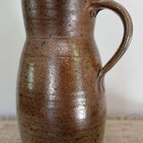 Handmade stoneware water pitcher