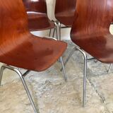 Lot d 6 vintage Pagholz chairs