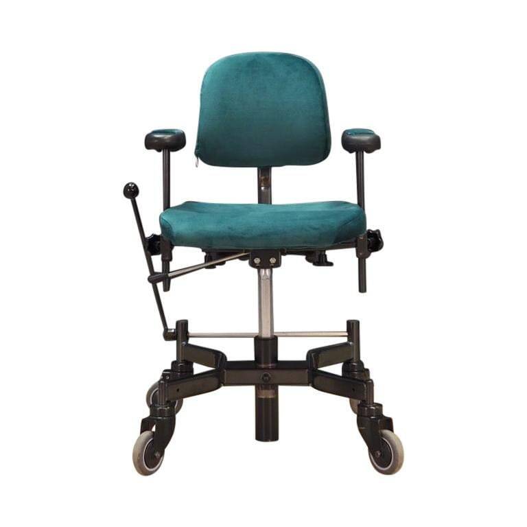 Green office armchair, Danish design, 1970s, production: Denmark