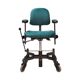 Green office armchair, Danish design, 1970s, production: Denmark