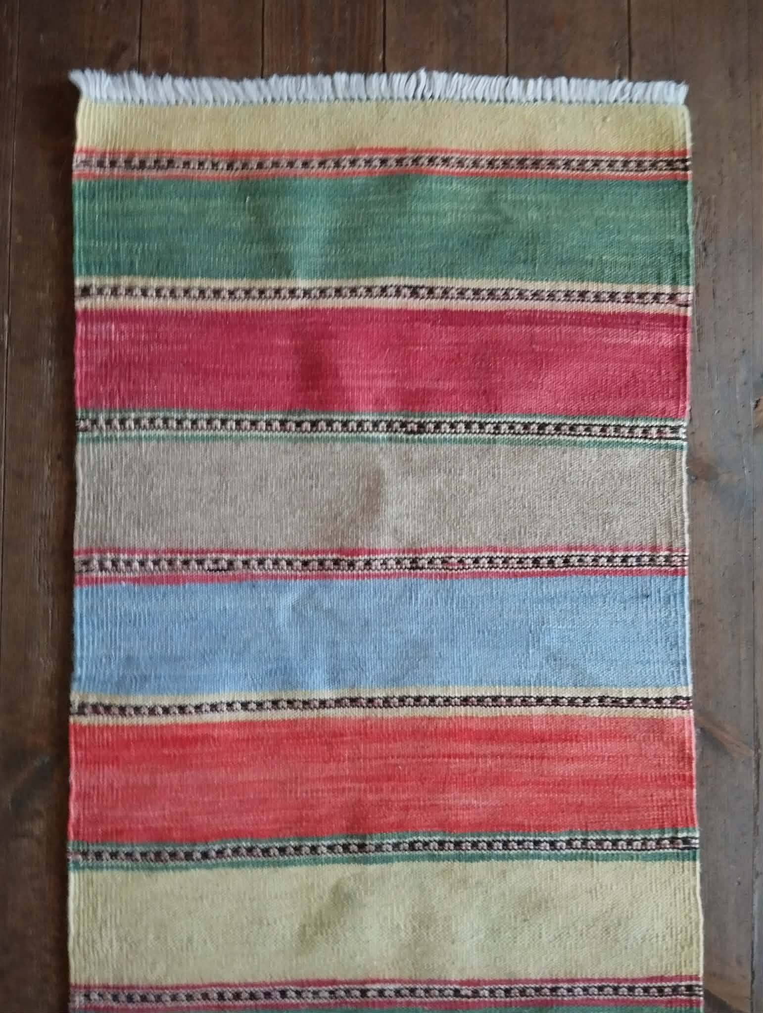 Handmade Qashqaï hallway rug 186x57cm