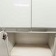 Bathroom cabinet in white metal 1960