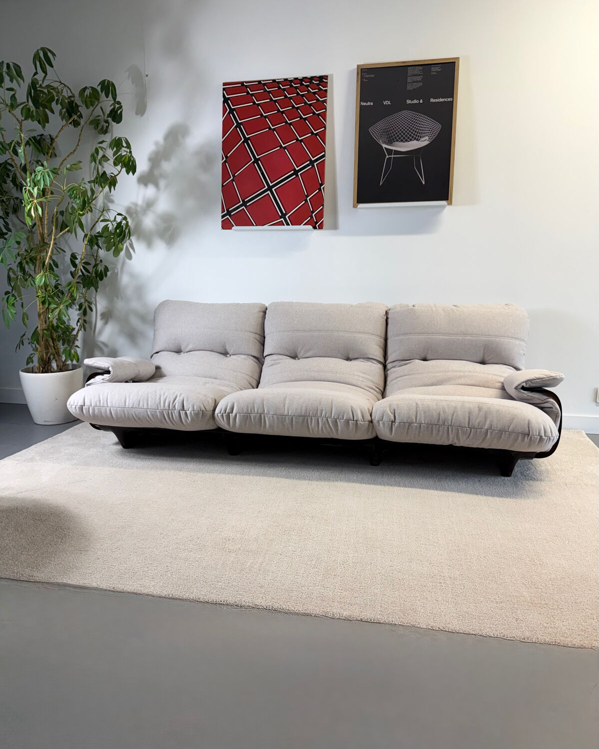 Marsala Michel Ducaroy 3-seater