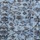 Turkish Rug All-Over Floral Pattern Light Blue Vintage Rug, 157x255Cm