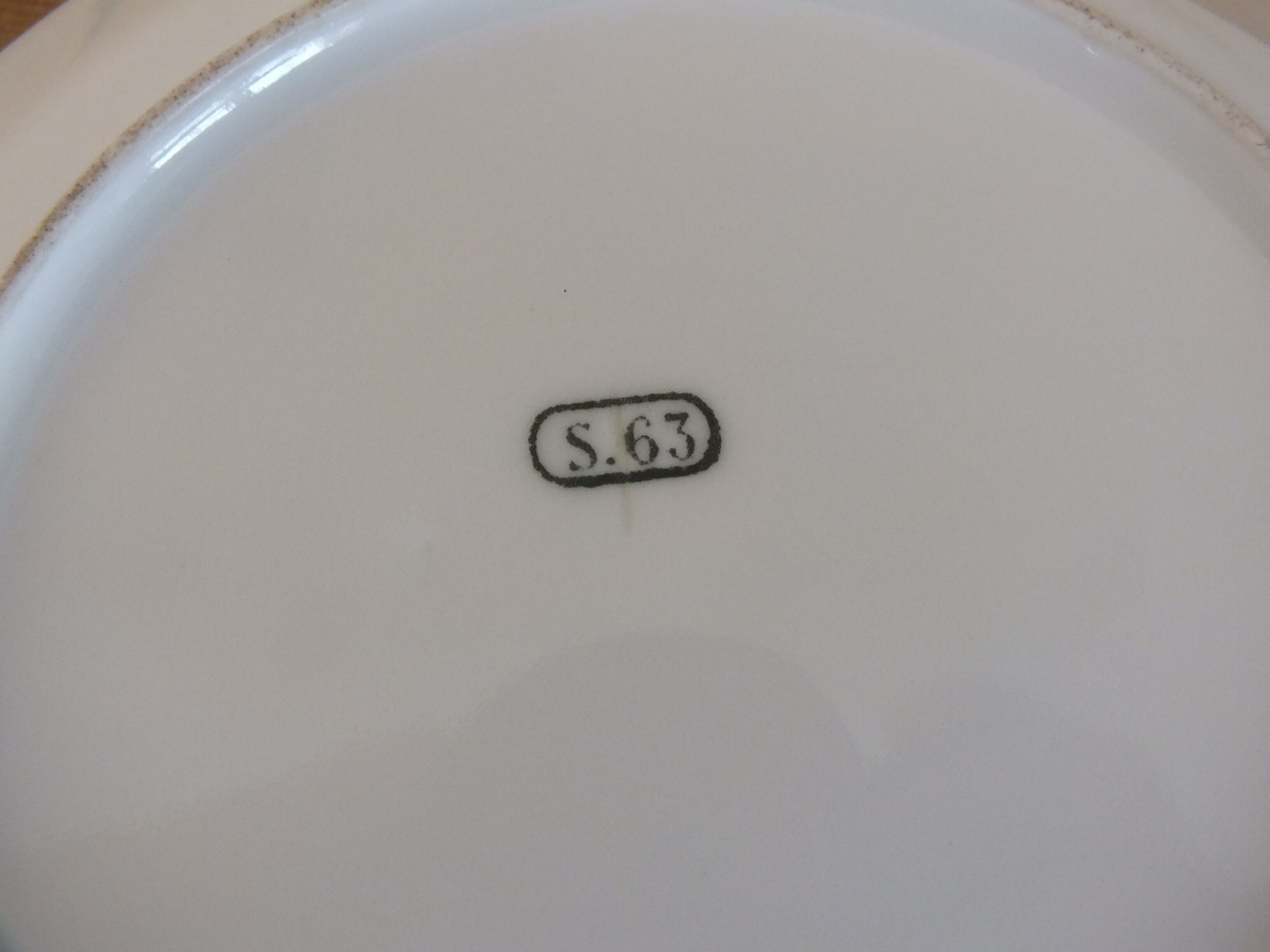 Pair of cups in porcelain de Sèvres XIXth