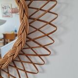 Wicker mirror