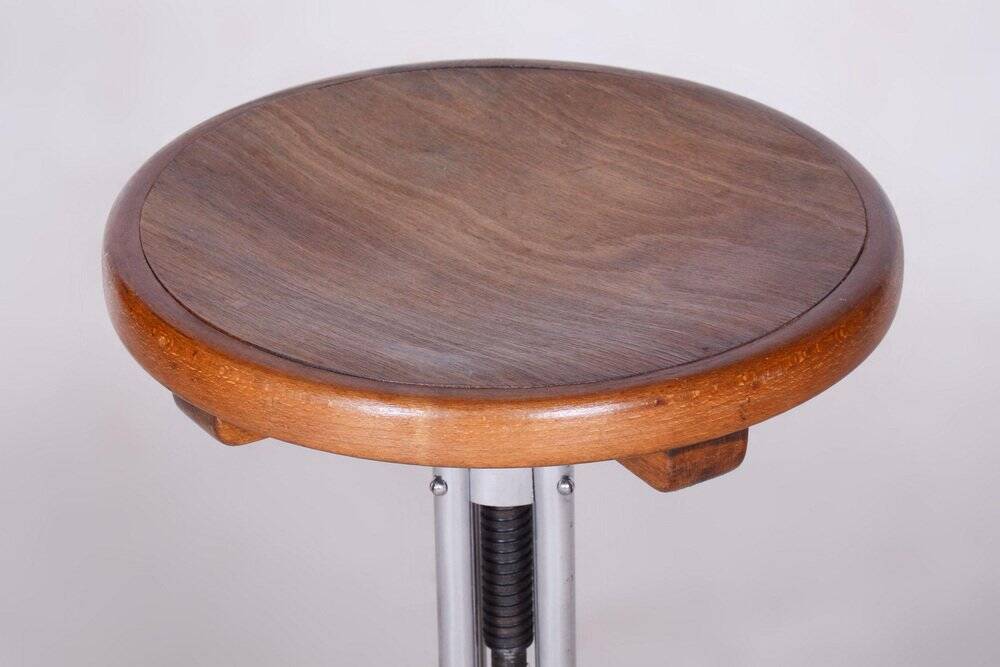 Bauhaus Piano Stool from Mücke-Melder, Czech, 1930s