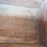 Old Vintage Indian Box on Wooden Wheels Early 20th S