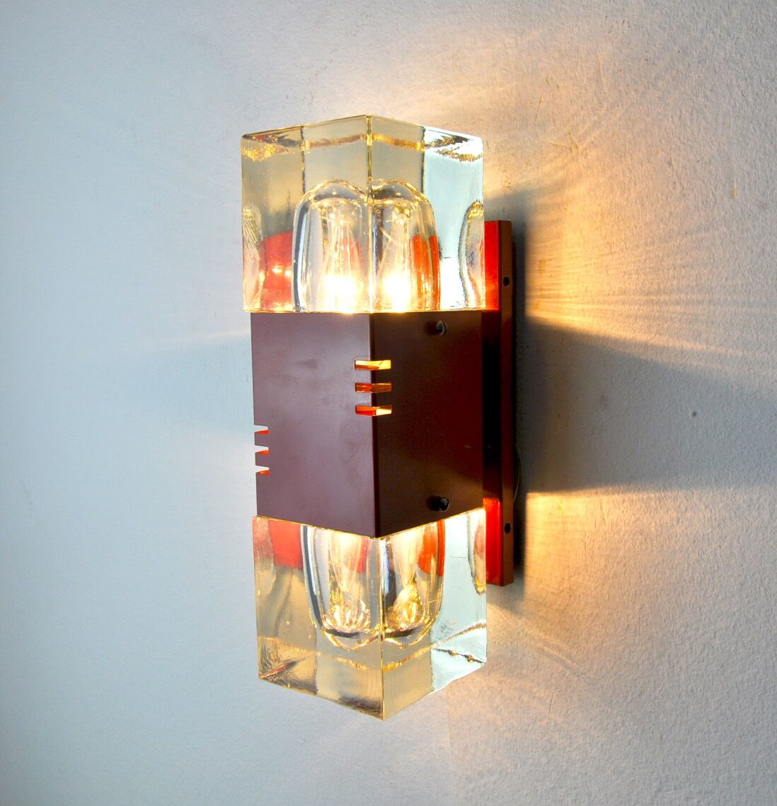 Wall lamp of the House Sciolari, murano glass, Italy, 1970