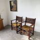 Paire de fauteuils style espagnol bois sculpté 1900