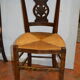 Suite of 4 chairs rustic oak