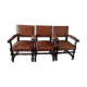 3 fauteuils de style Louis XIII