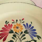 Serving 8 flat plates Anjou de Niderviller