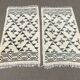 Paire de tapis marocains en laine fait main - 1m18x60cm.