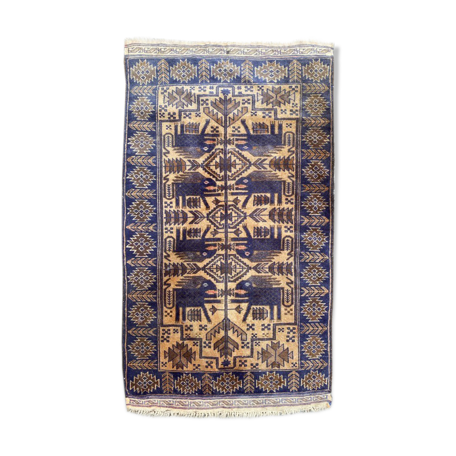 Vintage carpet Belutch 87x148 cm