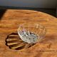Small vintage Arcoroc Codec glass salad bowl with stylized petal patterns