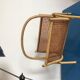Porte-revues en cannage vintage