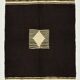 4x6 Black & Beige Handmade Wool Kilim Rug, 127x176 Cm