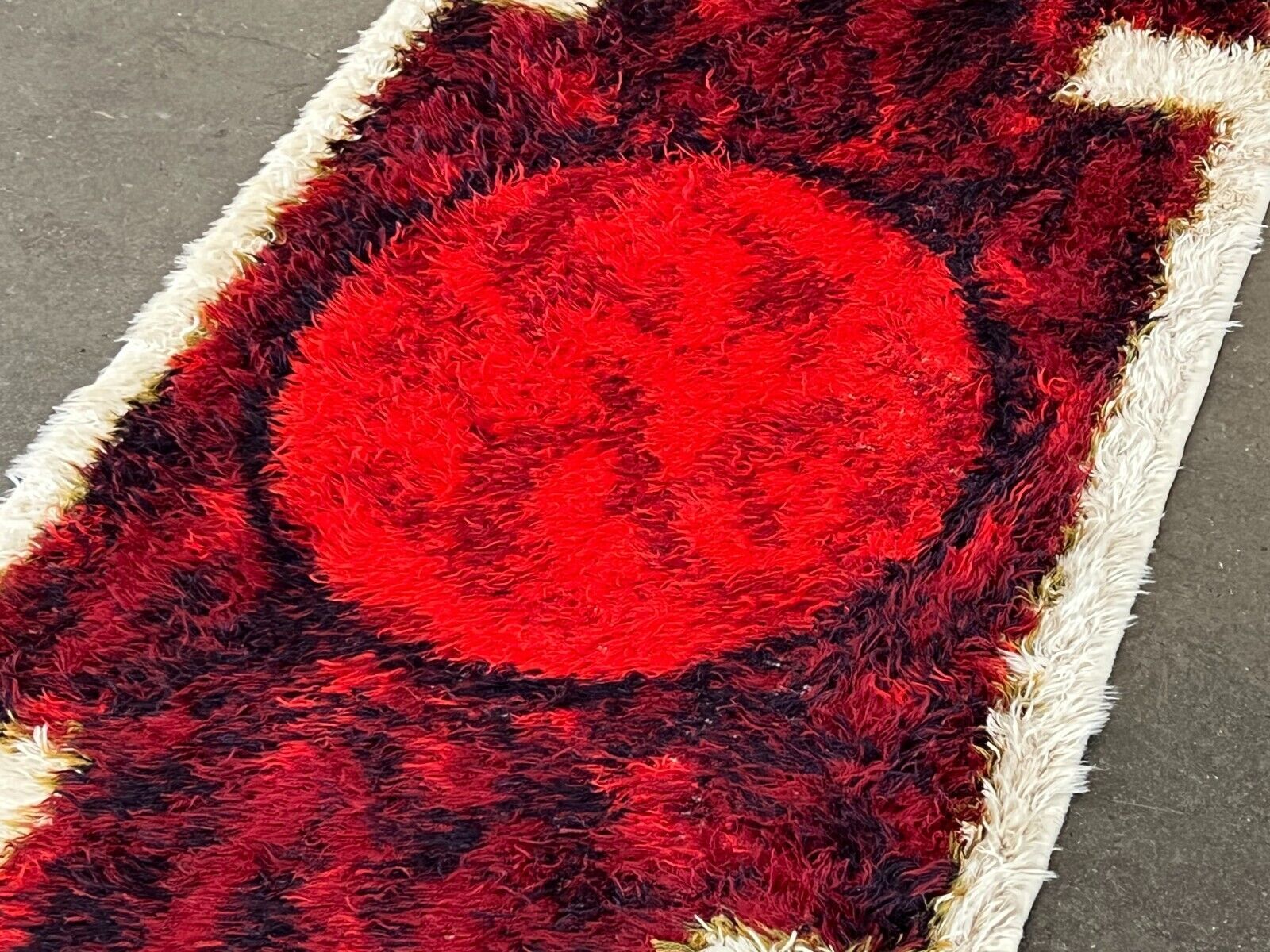 60s 70s rug carpet by Hojer Eksport Denmark