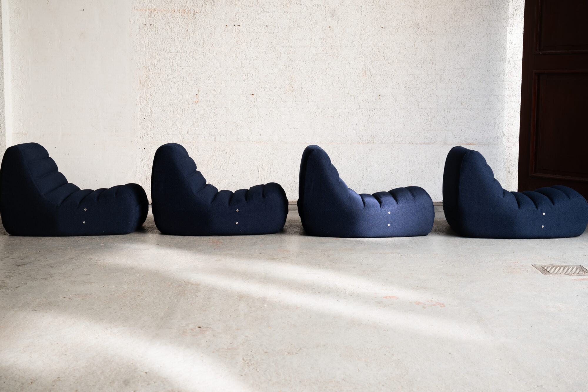 Set of 4 Saparella lounge chairs by Michel Ducaroy