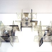 Carlo Nason for Mazzega Murano appliques 1970s, Set of 3