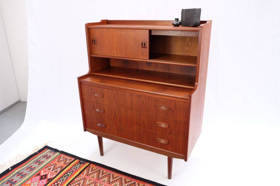 Vintage Danish secretary from the 1960s/70s, in teak, mid-century style.